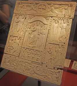 sog. Murano-Diptychon des 6. Jh. aus Elfenbein im Museo Nazionale Ravenna